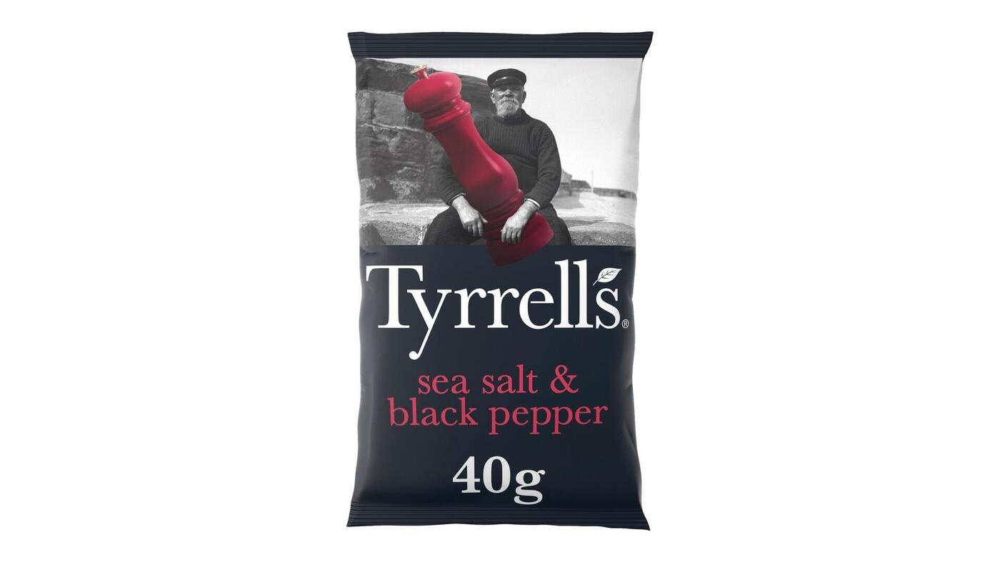 Tyrrell's Sea Salt & Black Pepper Crisps