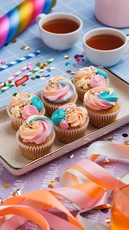 Pastel Unicorn Cupcakes