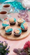 Colourburst Frosted Cupcakes