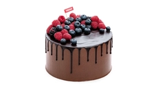 Chocolate Berry Drip Cake