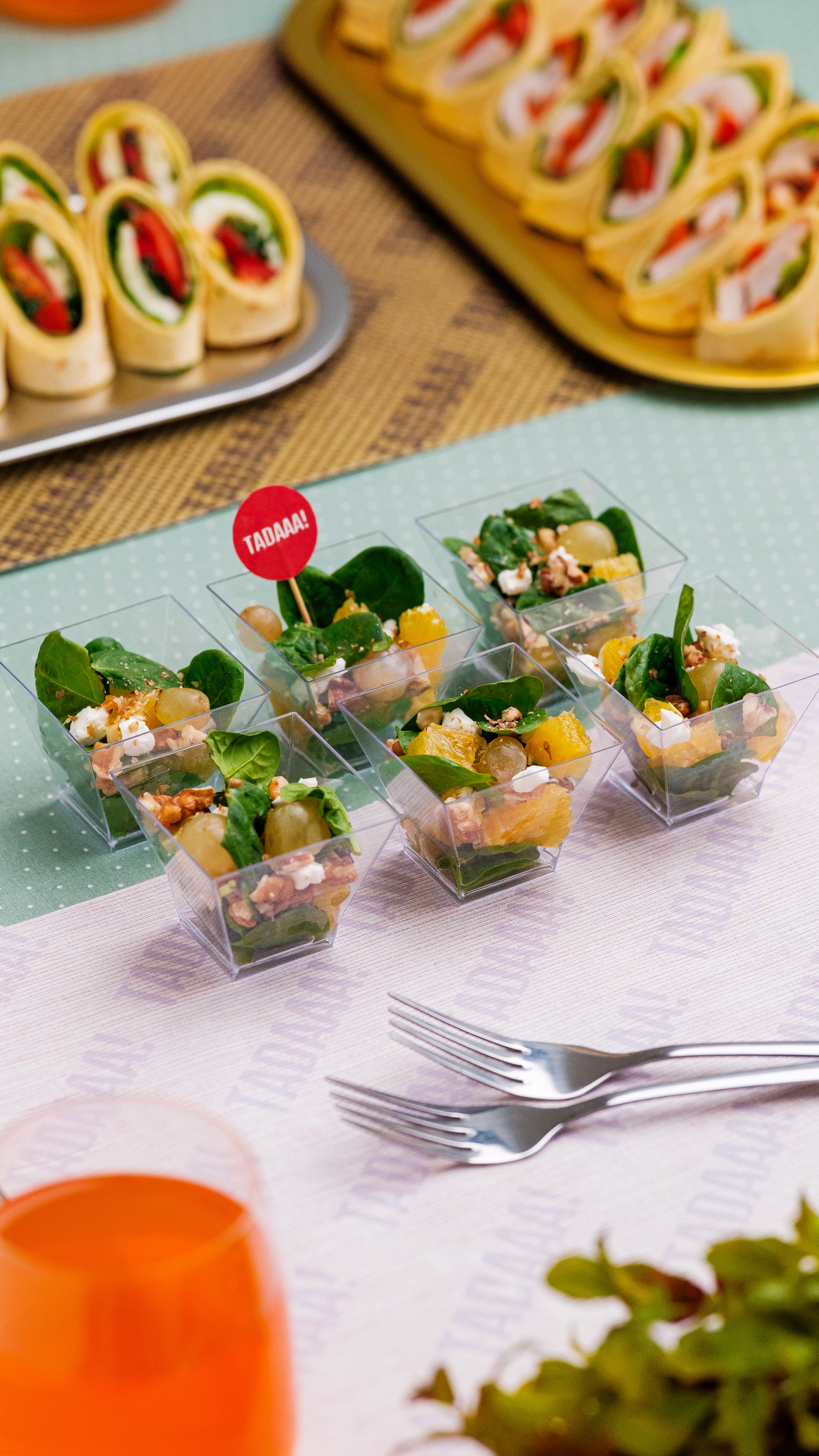 Orange & Stilton Salad Cups