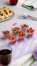 Teriyaki Salmon Salad Cups