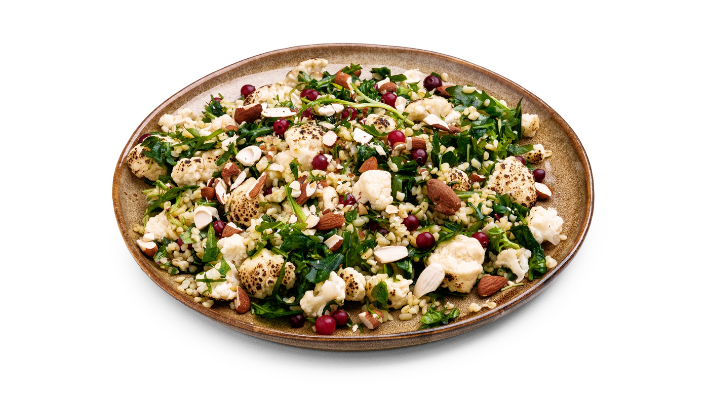 Roasted Cauliflower & Almond Tabbouleh Platter