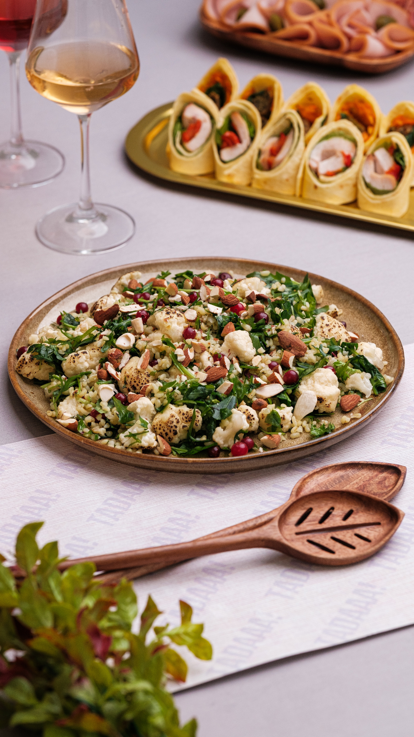 Roasted Cauliflower & Almond Tabbouleh Platter
