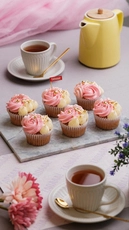 Pink Vanilla Cupcakes