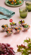 Roasted Squash and Beetroot Salad Cups
