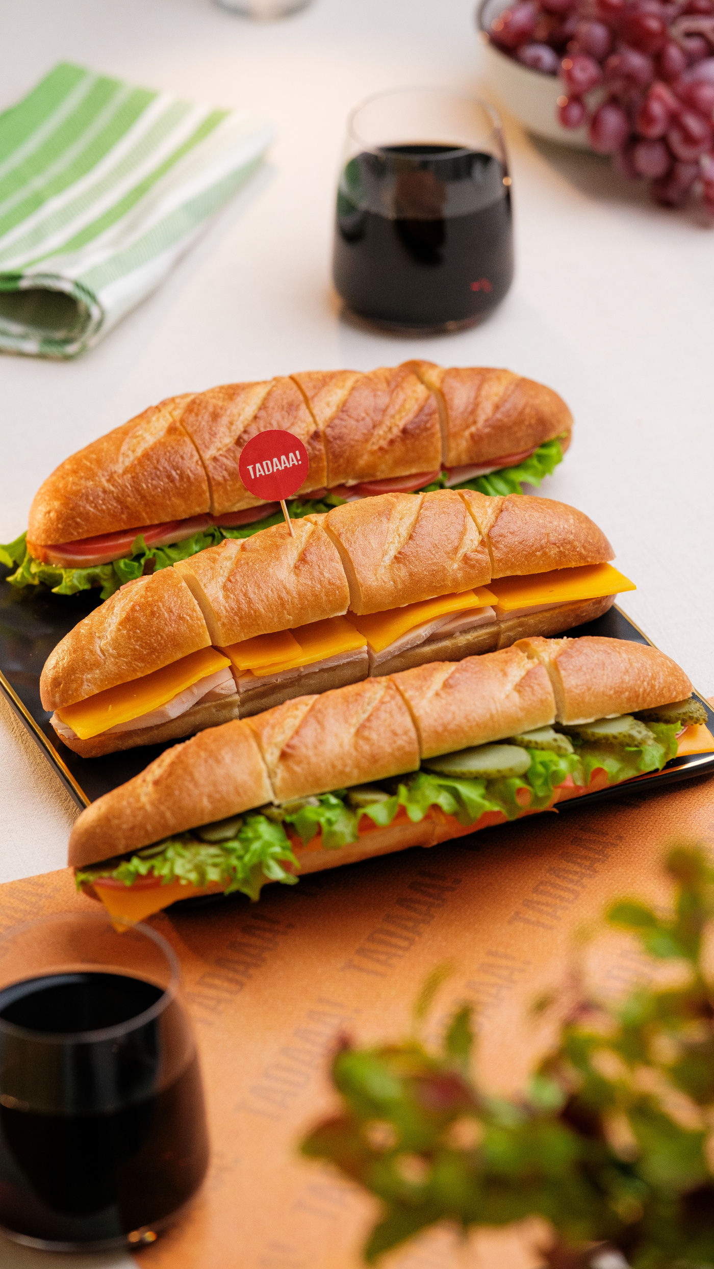 Baguette Sandwich Selection