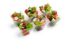 Fresh Garden Salad Cups