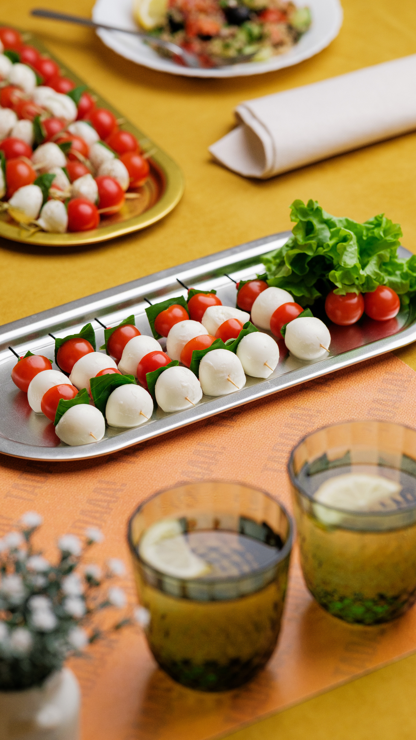 Baby Mozzarella & Tomato Skewers
