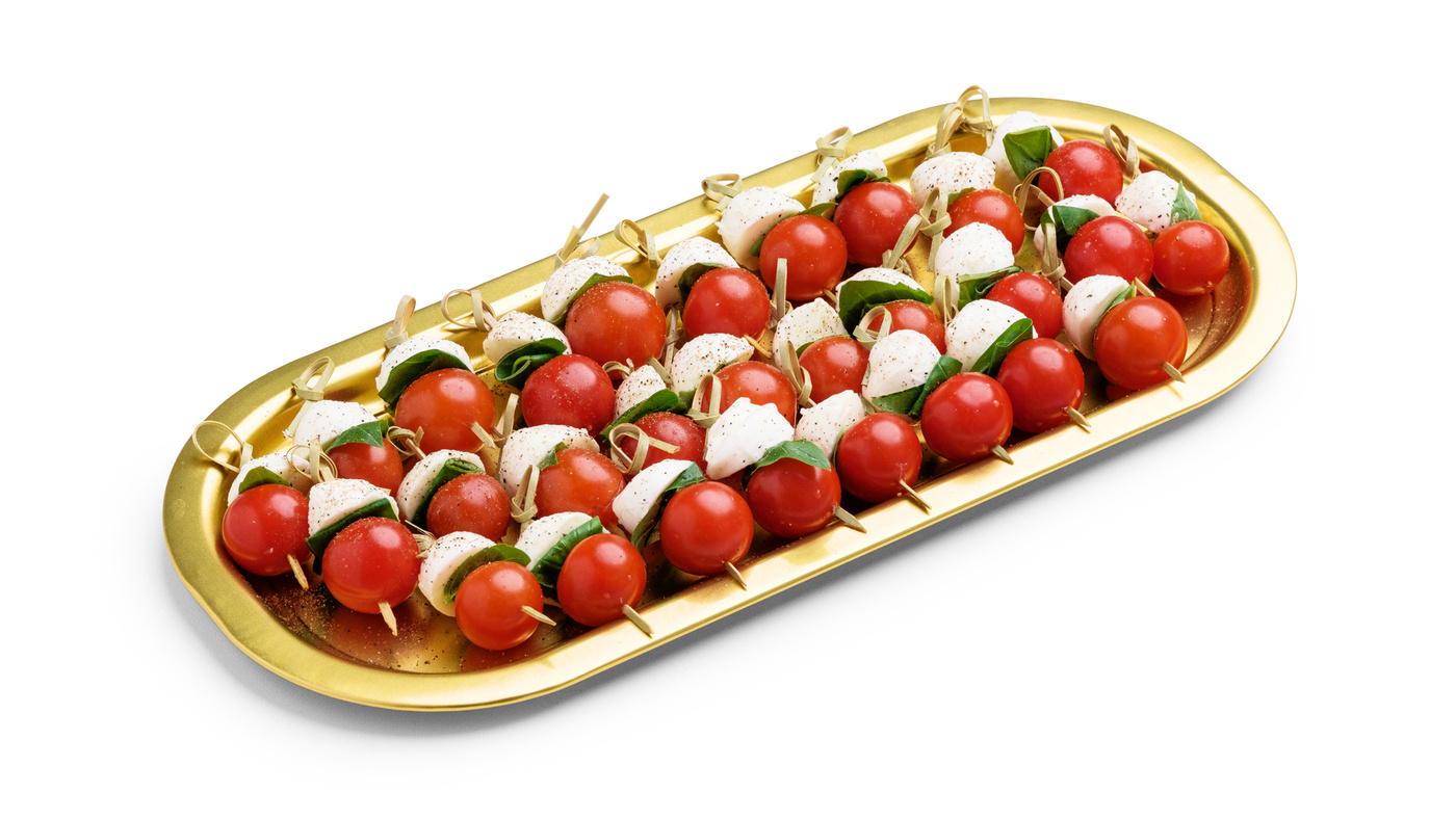 Cherry Tomato, Mozzarella & Basil Bites