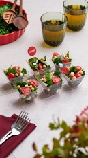 Mediterranean Spinach & Chickpea Salad Cups