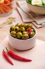Olly's Chilli & Rosemary Green Olives 