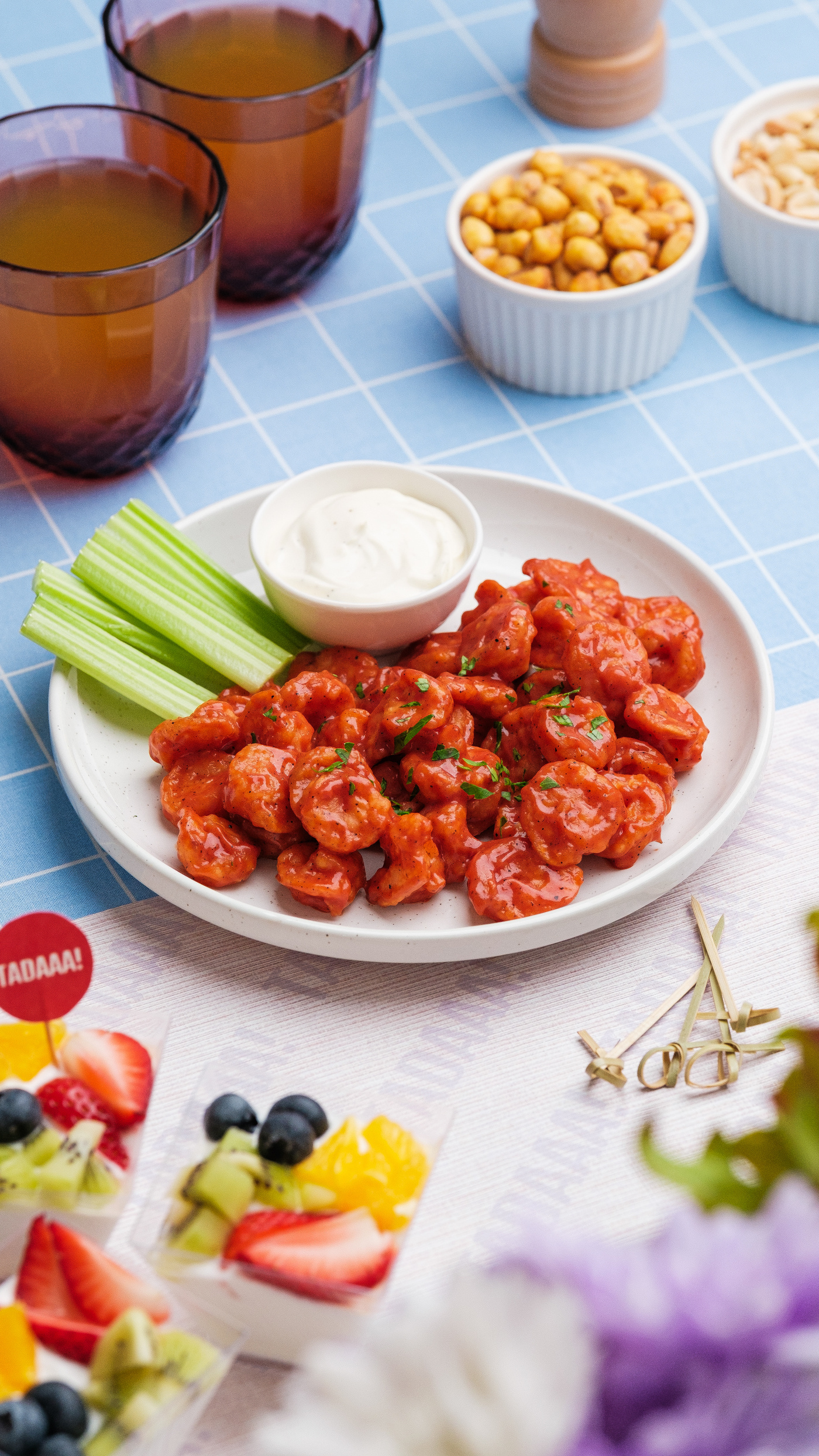 Fiery Buffalo Prawn Platter for Sharing