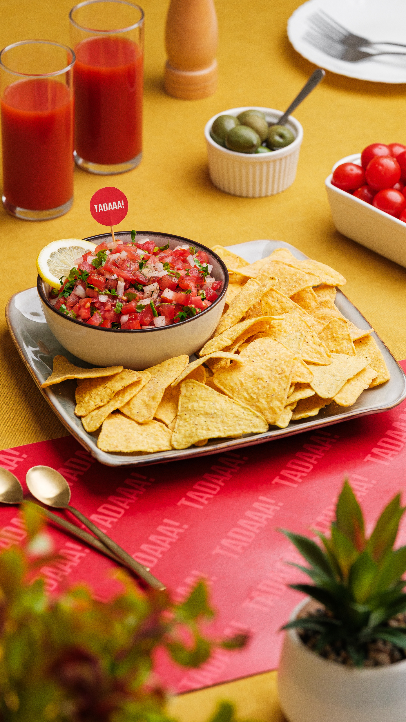 Fiesta Spicy Pico de Gallo & Chips for Sharing