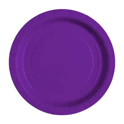 Deep Purple Round Paper Plates