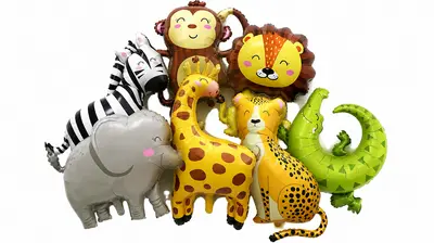 Jungle Safari Foil Balloons