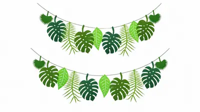 Tropical Leaf Banner