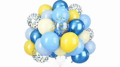 Yellow & Blue Balloon Set