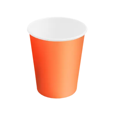 Pumpkin Orange Paper Cup