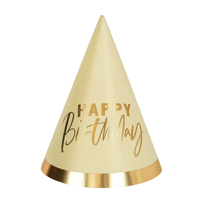 Gold and Pastel Birthday Hats Pack