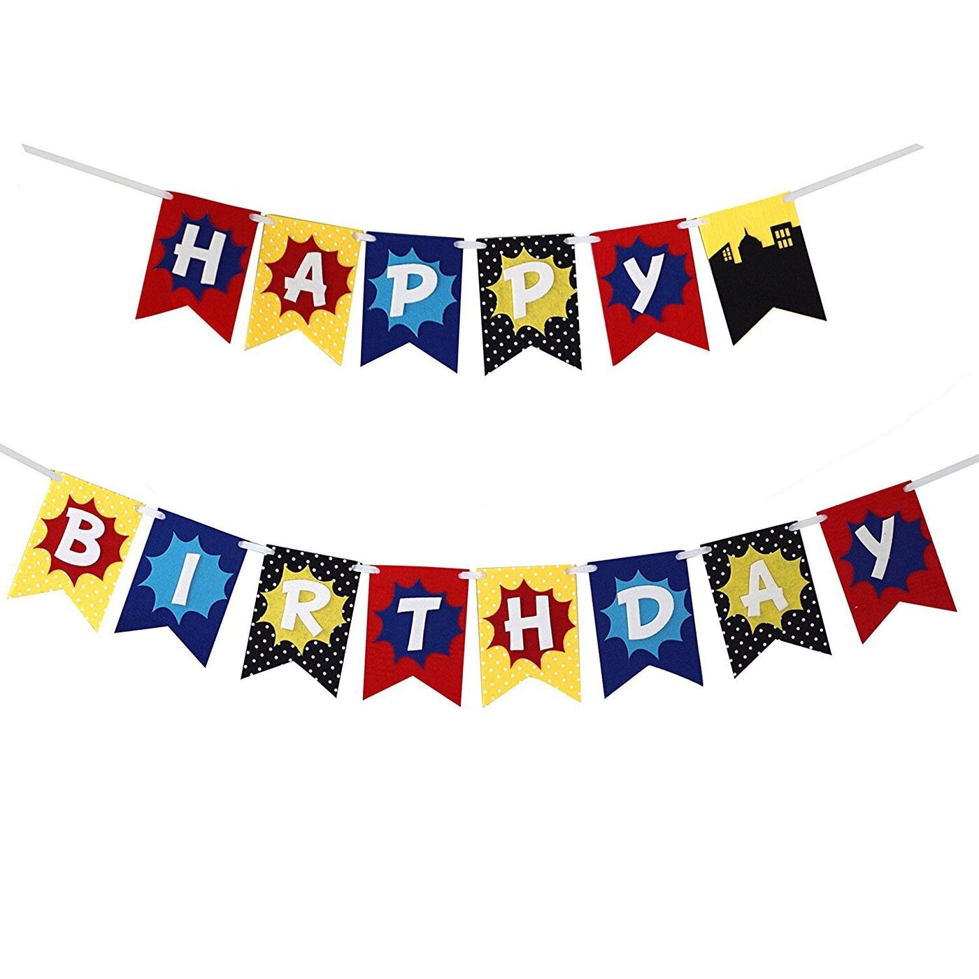 Superhero Birthday Banner