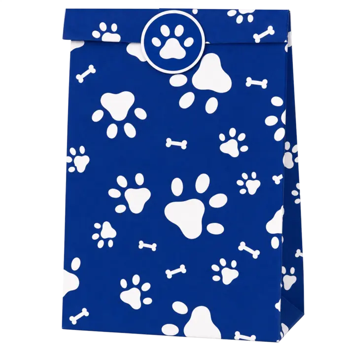Dog Paw Party Favor Bags