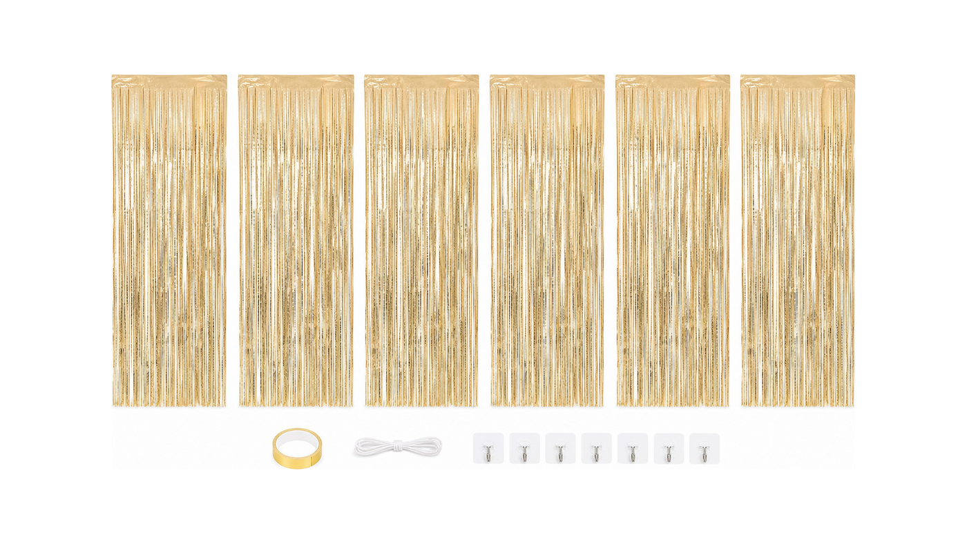 Champagne Gold Fringe Streamers