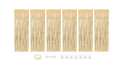 Champagne Gold Fringe Streamers