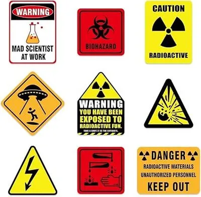 Science Party Laboratory Signs