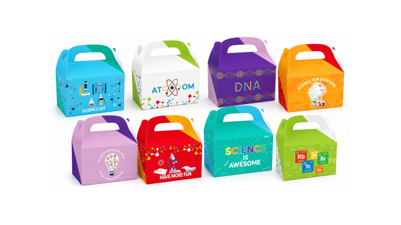 Mad Science Party Favor Boxes