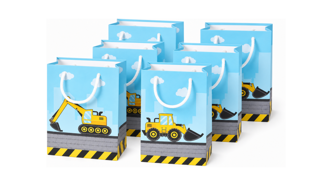 Construction Party Favor Bags