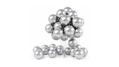 Metallic Silver Balloons
