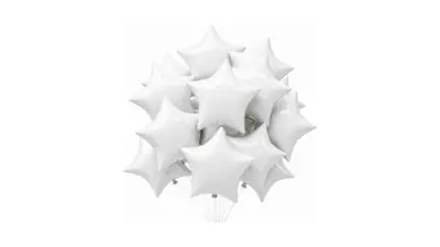 White Star Foil Balloons