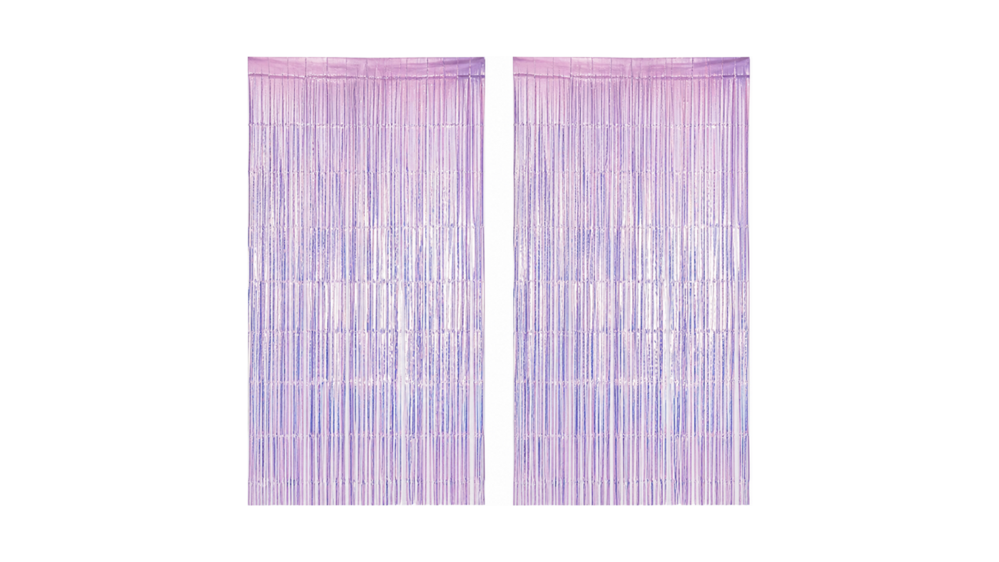 Iridescent Purple Fringe Streamers