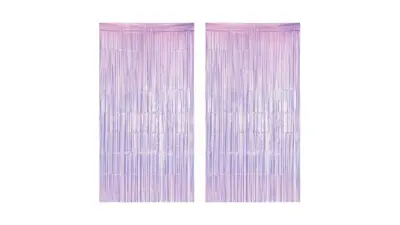 Iridescent Purple Fringe Streamers