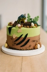 Dinosaur Chocolate Cake