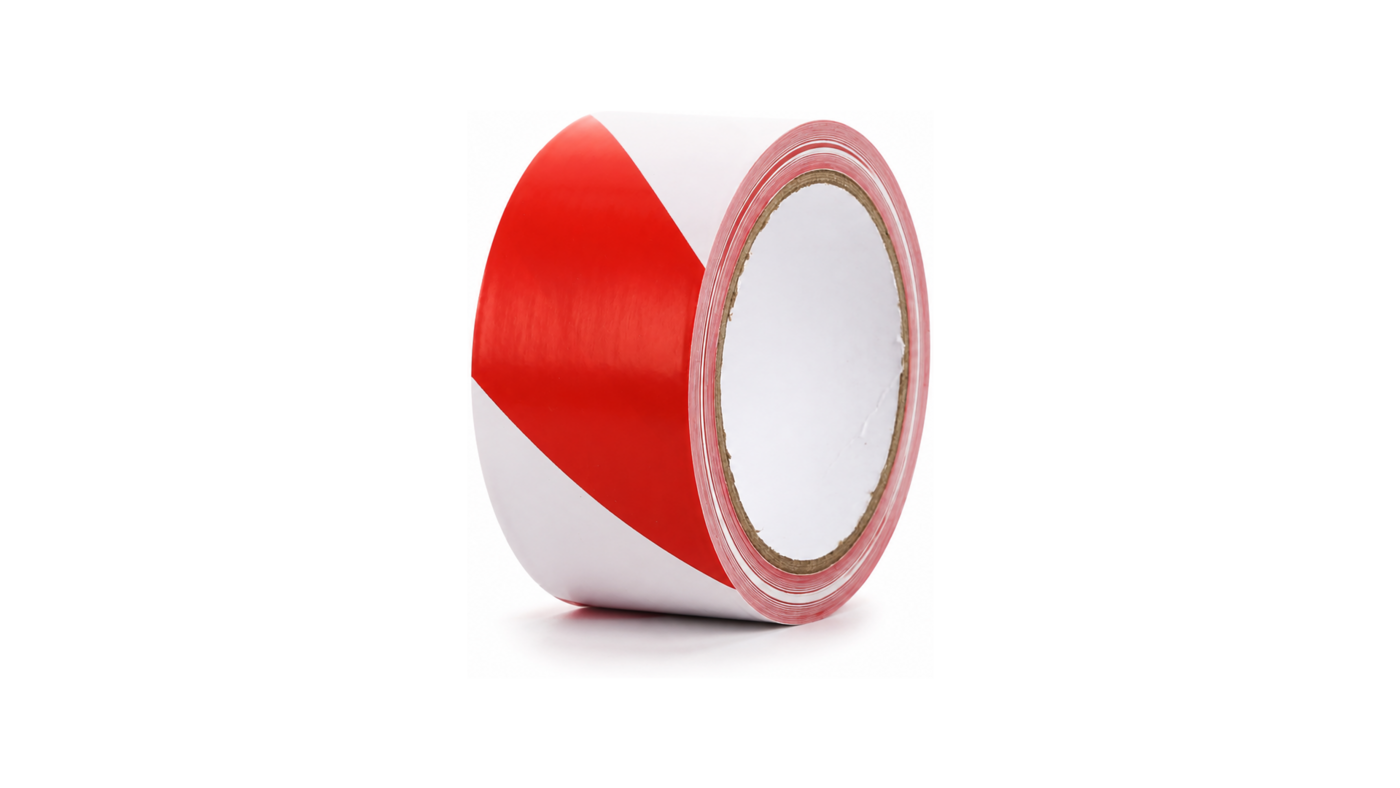 Red & White Hazard Tape