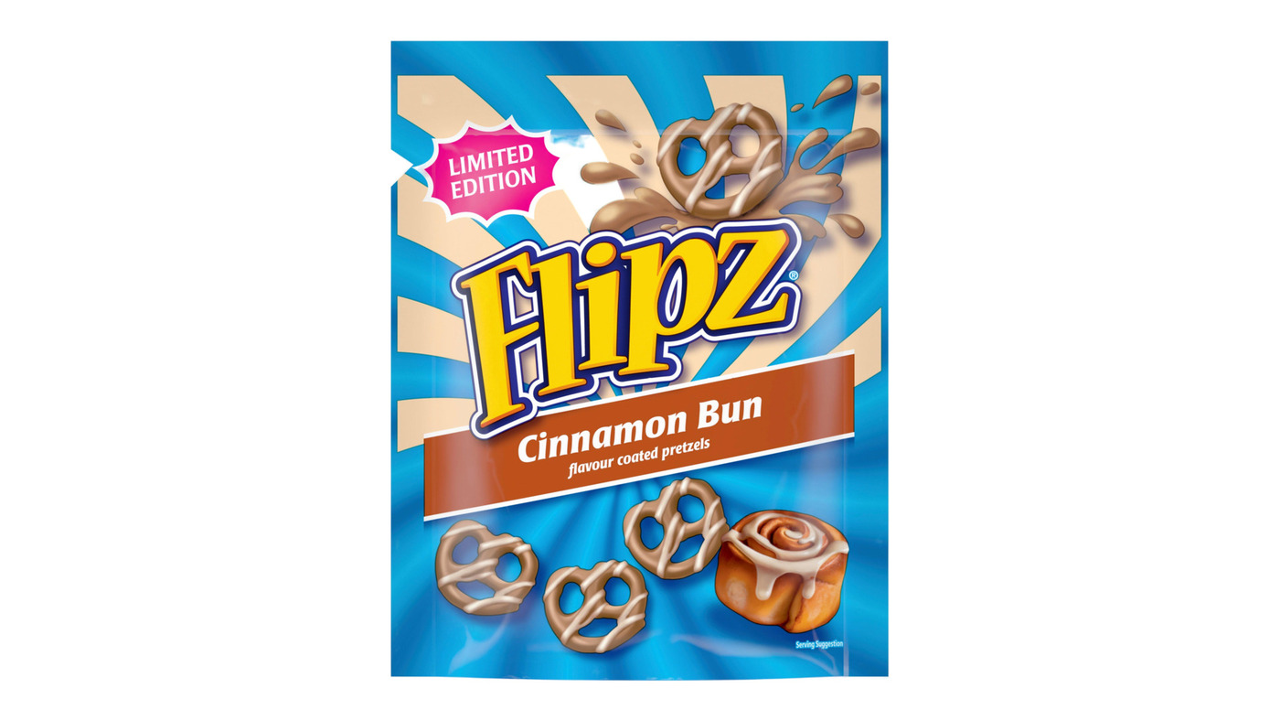 Flipz Cinnamon Bun Flavour Pretzels