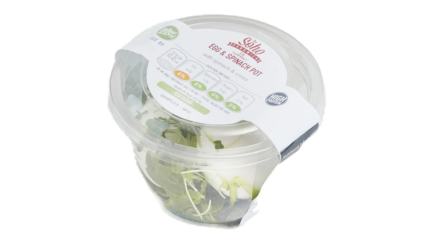 Boiled Egg and Spinach Pot