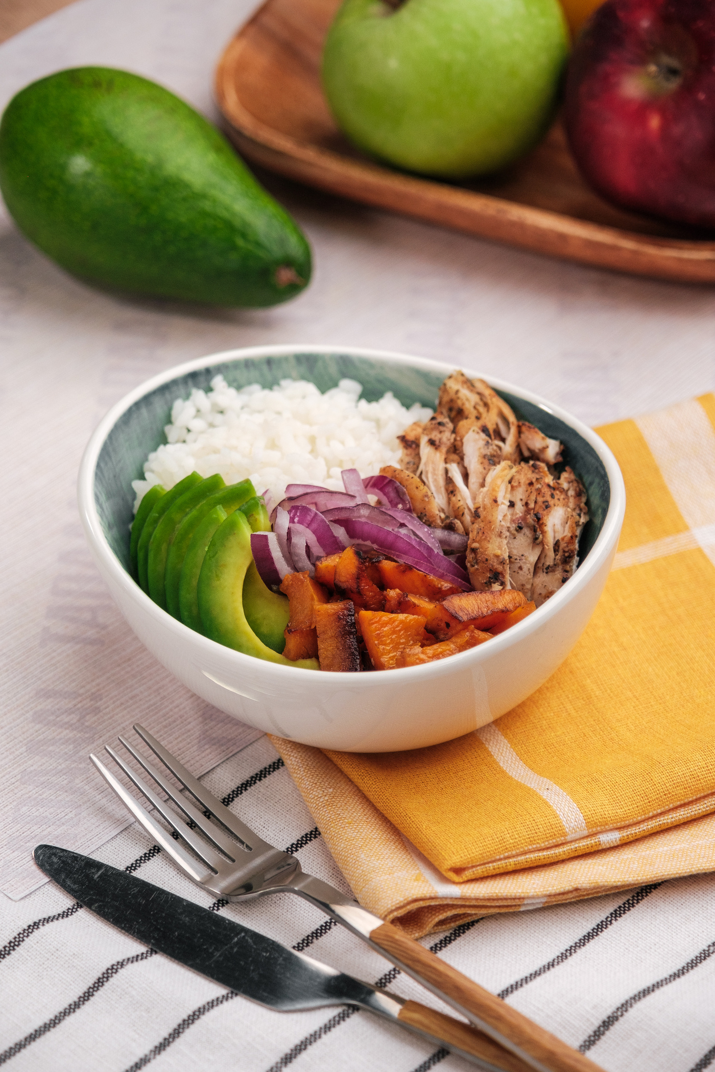 Mexican Chicken & Sweet Potato Salad Bowl