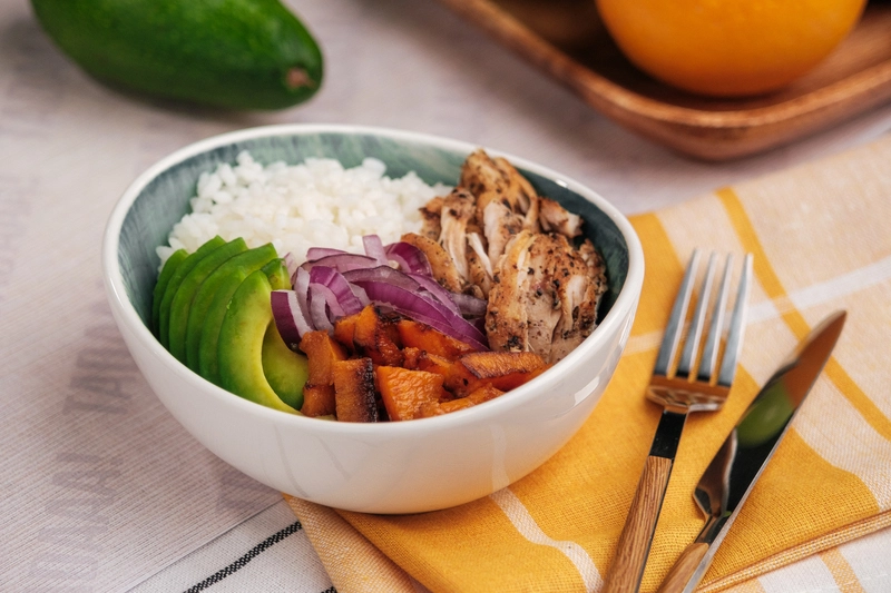 Mexican Chicken & Sweet Potato Salad