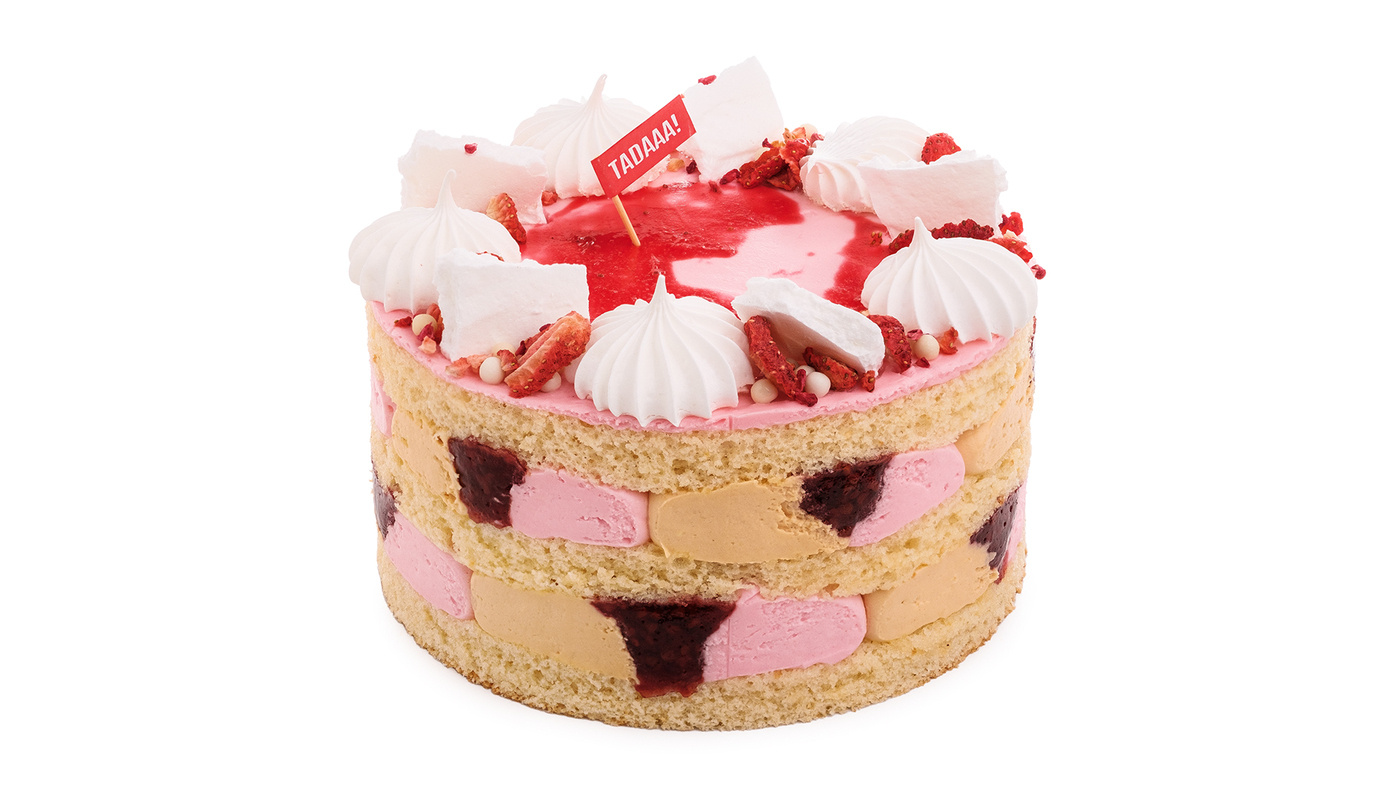 Cutter &Squidge’s Strawberry Eaton Mess Dream Cake 6''