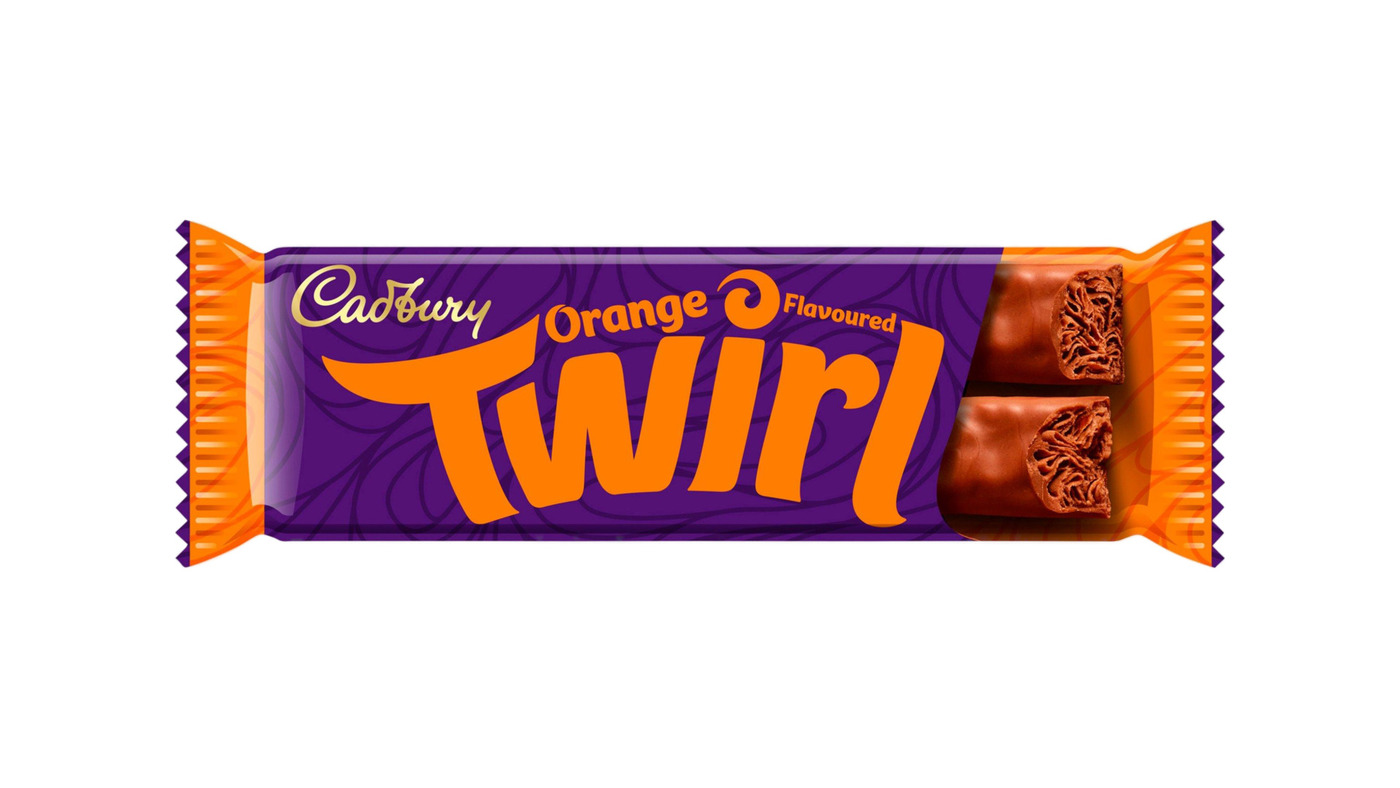 Cadbury Twirl Orange Chocolate Bar