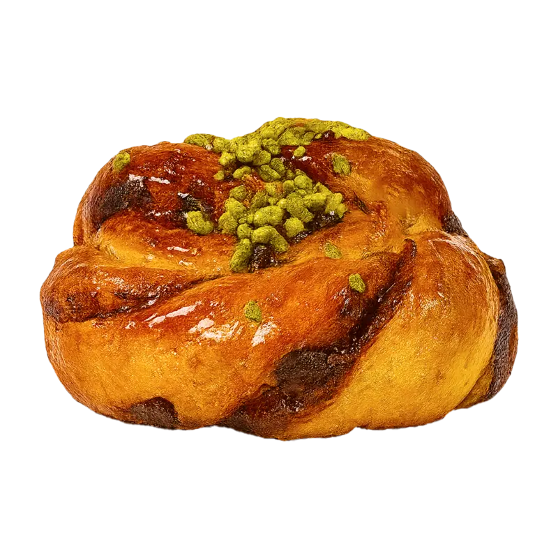 Chocolate and Pistachio Babka Knot 