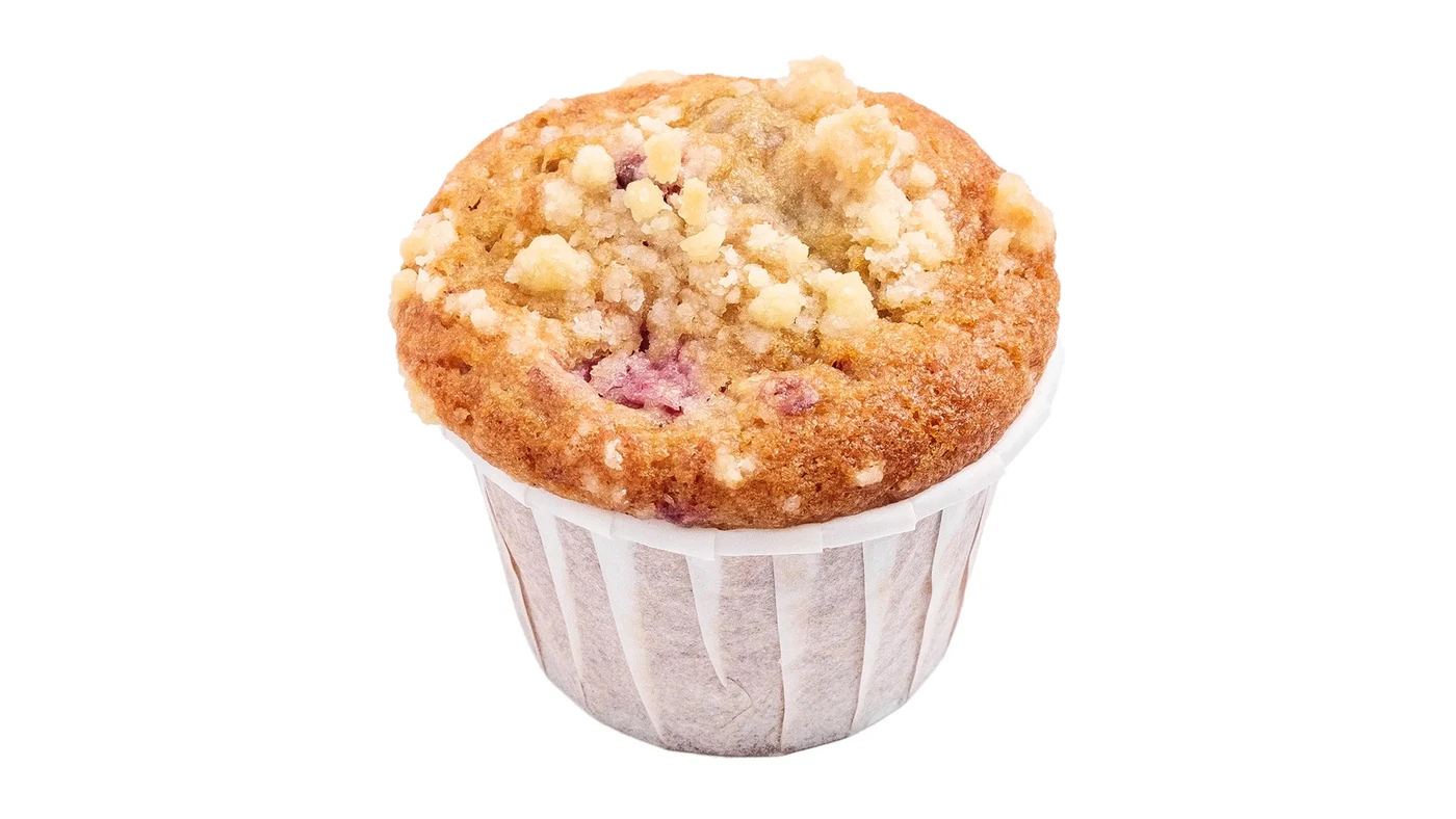 White Chocolate & Raspberry Muffin