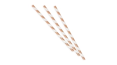Rose Gold Paper Straws