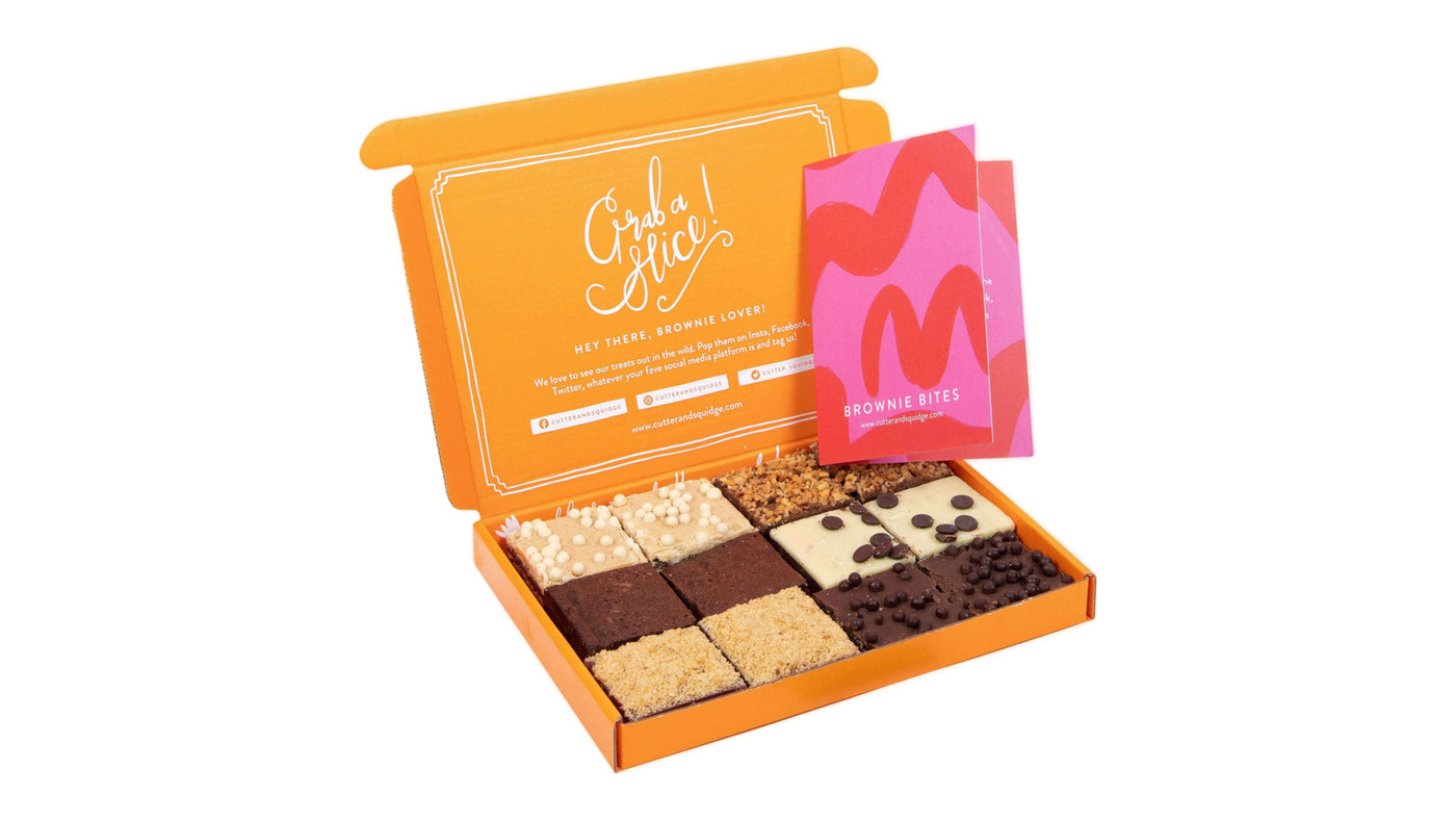 Cutter & Squidge Mixed Mini Brownie Large Box of 24