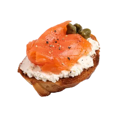 Salmon and Capers Tartine