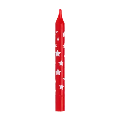 Multi-Colour Star Candles, 12pk