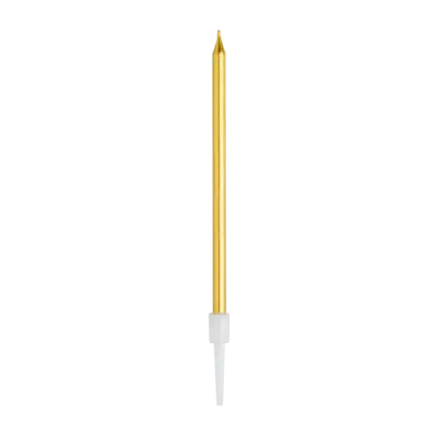 Gold Thin Candles, 24pk